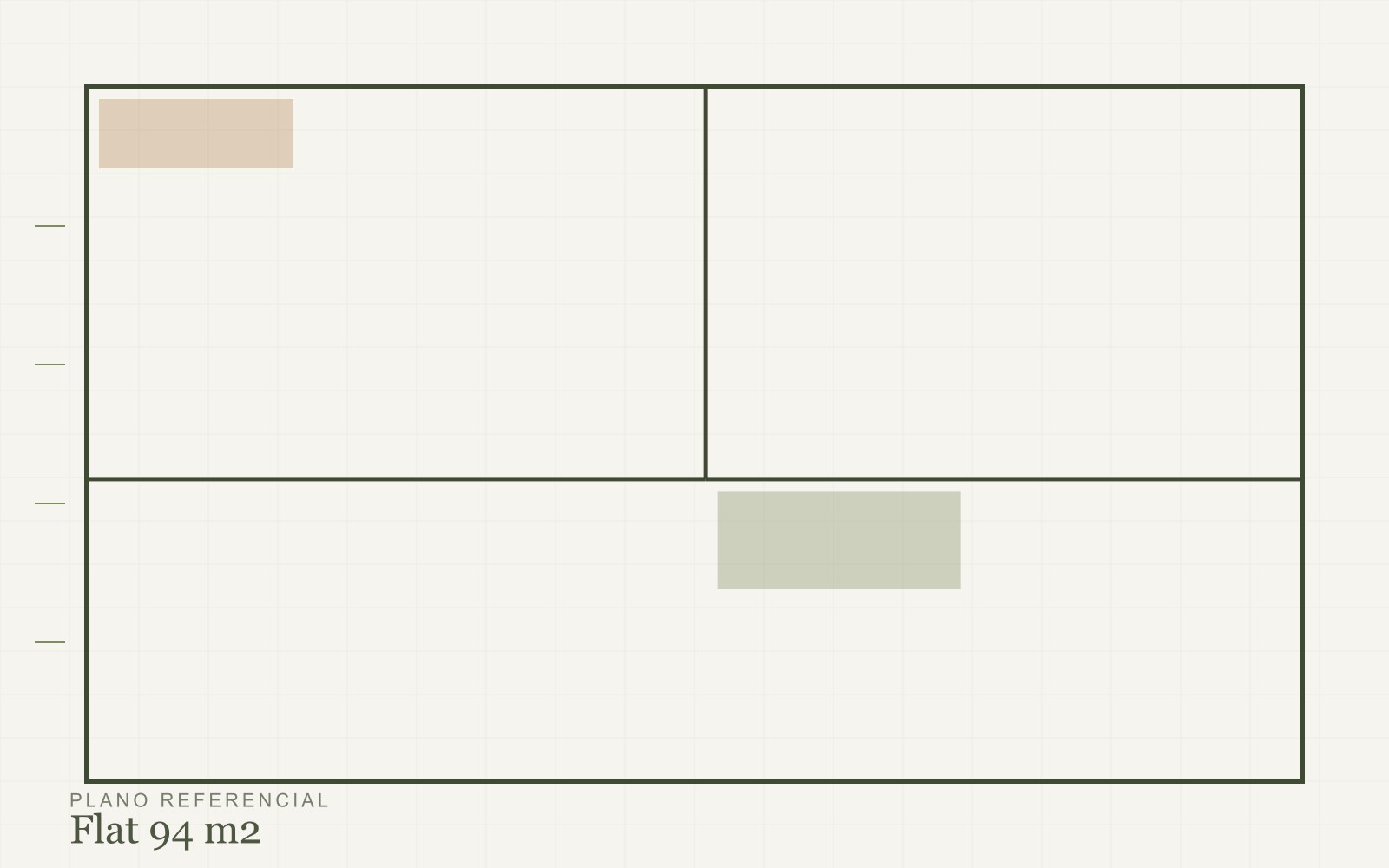 Plano de la tipología de 94 m²