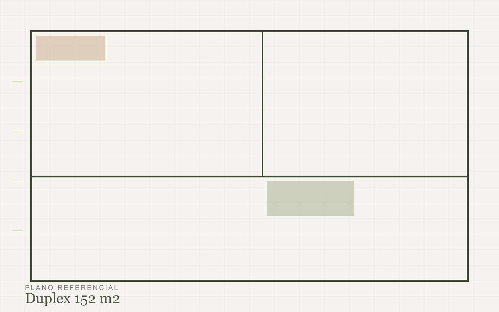Plano de la tipología de 152 m²