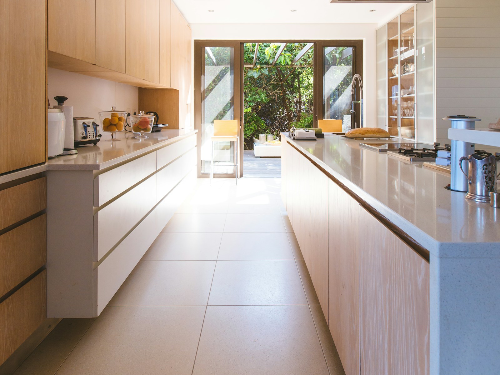 Cocina abierta con isla